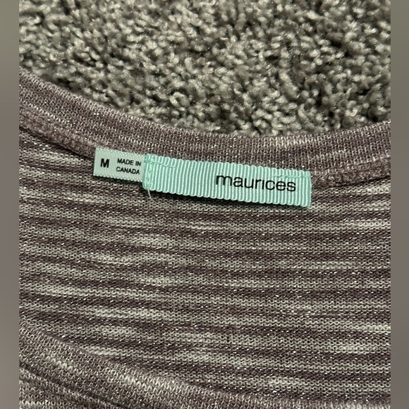 Maurice’s Ruched Sided Glittery Shirt - Picture 4 of 5